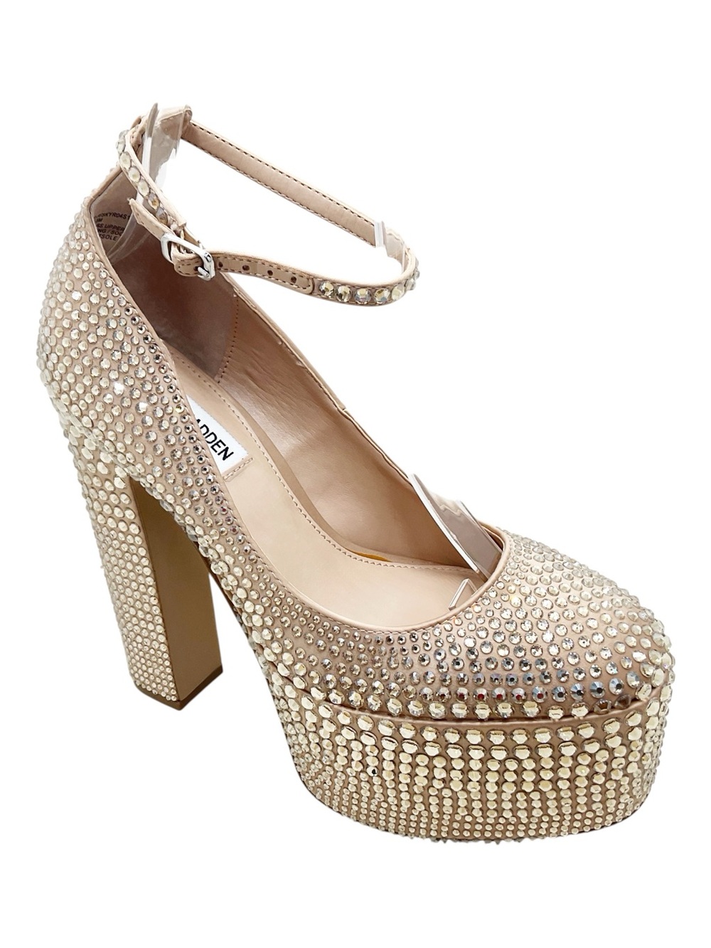 {Steve Madden} Skyrise Rhinestone Embellished Platform Heels